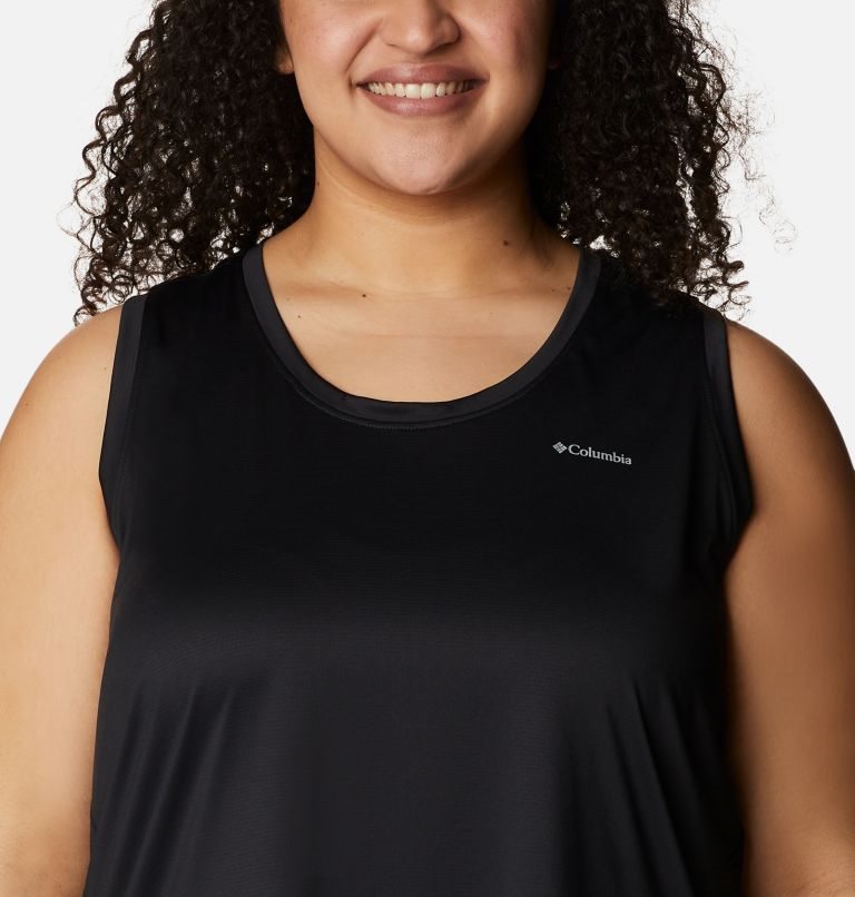 Women's Columbia Hike Tanks Black | Plus Size CA-MC831